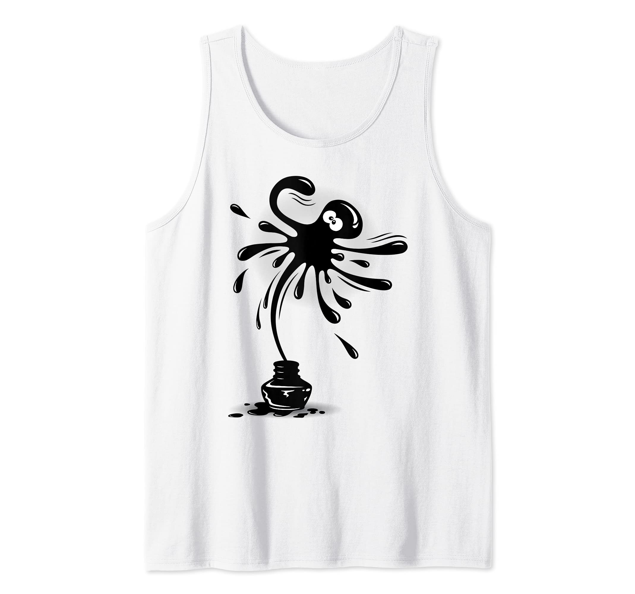 Ink Pen Collector Cartoon Tank Top