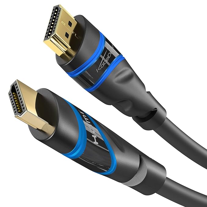 KabelDirekt - 4K HDMI Kabel - 3m - kompatibel mit (4K@120HZ, Ultra HD, 3D, Full HD, 1080p, HDR, ARC, Ultra Highspeed, PS4, Xb