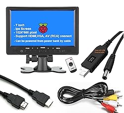 7 inch Small HDMI VGA AV RCA Monitor 1080P Second