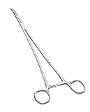 SE 16" Stainless Steel Self-Locking Curved Forceps