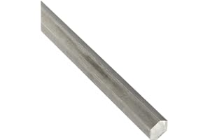 ONLINE METALS OnlineMetals 316 Stainless Steel Hex Bar, Unpolished (Mill) Finish, Annealed, 0 (Annealed) Temper, ASTM A276 5/8" Across Flats, 12" Length