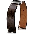 Getalia leather Watch Band Retro Oil wax Genuine Leather,18mm 19mm 20mm 21mm 22mm Quick Release Foldover Clasp Replacement Watch Straps for Men and Women