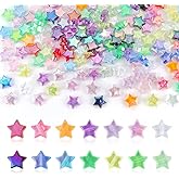 700 PCS Acrylic Star Shape Beads for Bracelet Star Pony Beads for Jewelry Making Crystal Bead for Necklace Earring Craft DIY Party Decoration Supplies 14 Mixed Colors