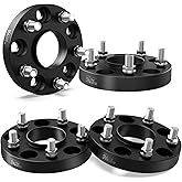 BasaltAuto 4Pcs Black Hubcentric Wheel Spacers 1" Thick 5x120mm M14x1.5 Studs 66.9mm Hub Bore Compatible for Chevy Camaro Impala Equinox Malibu Cadillac XTS XT4 CTS CT5 CT6 Buick Lacrosse Regal 5 Lug