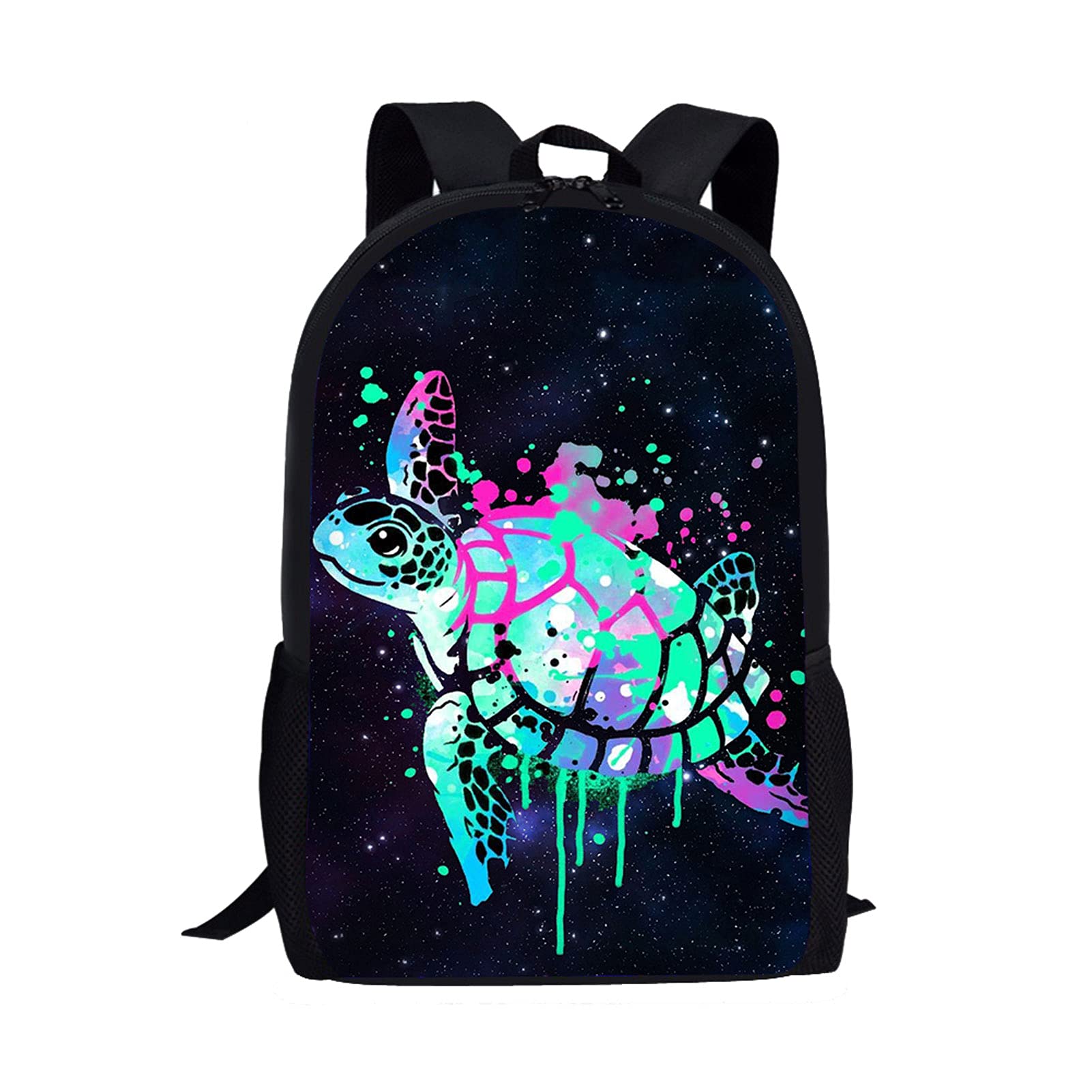 Showudesigns Sea Turtle School Backpack for Boys Kindergarten School Bag Pack Big Capacity Shoulder Bag Junior Rucksack Galaxy Space — image 1