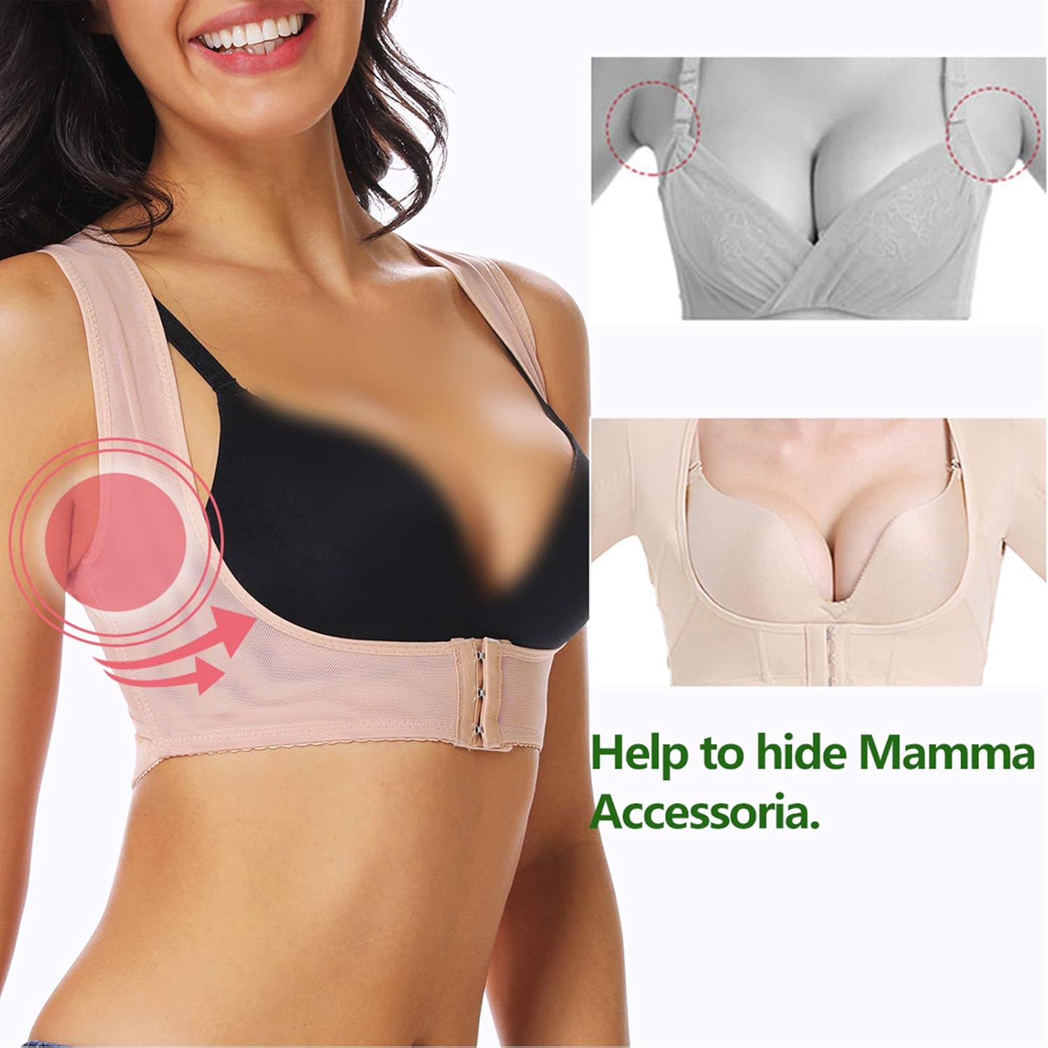 JOYSHAPER Chest Brace Up for Women Posture Corrector Shapewear Tops Compression Bra Support Vest Shaper at  Women’s Clothing store