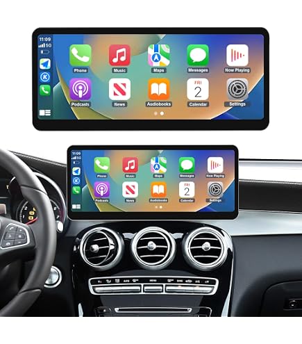 12.3インチ CarPlay Android Auto ディスプレイGLC Amazon.com: 12.3Inch Carplay Touchscreen for 2016-2019 Year
