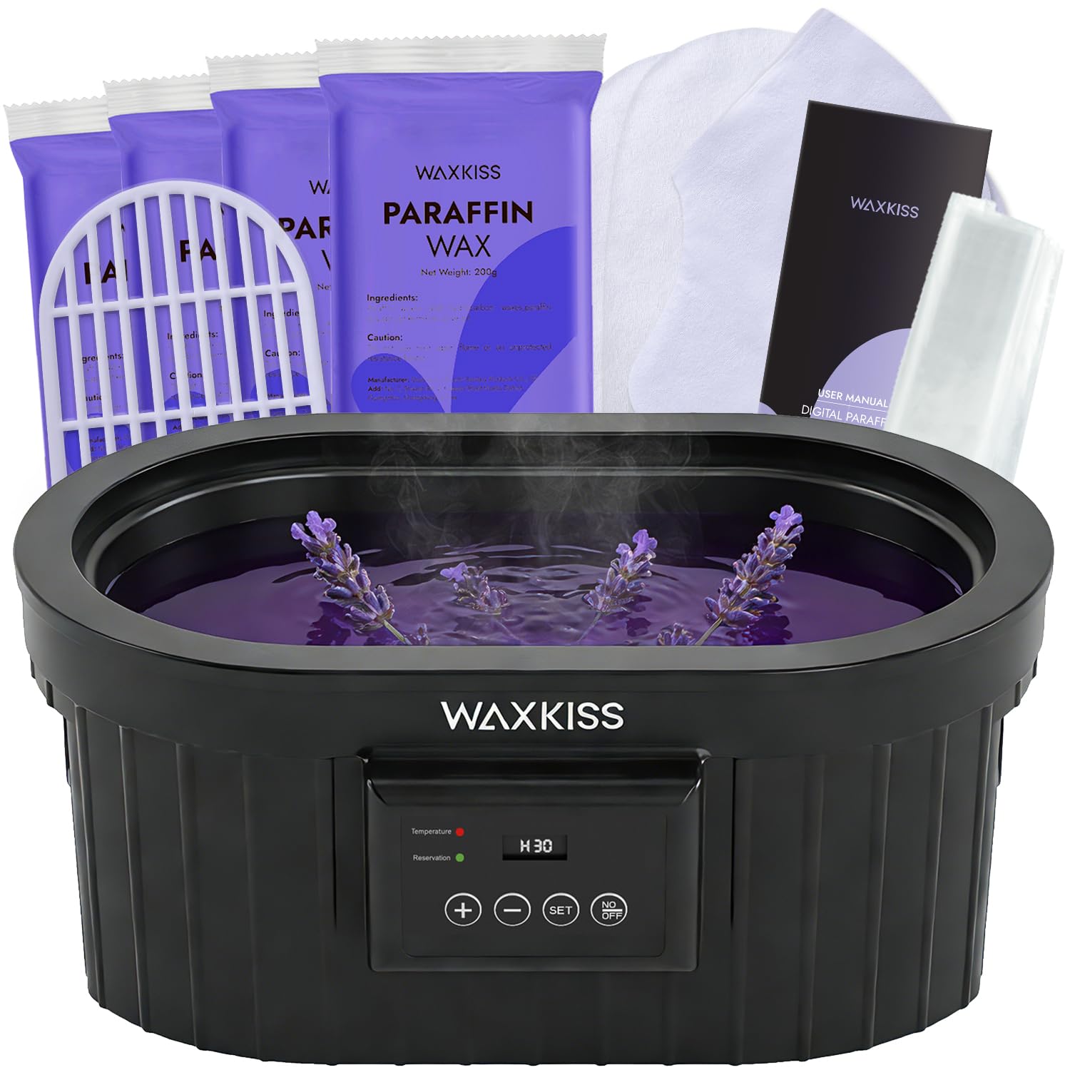 Photo 1 of **MISSING WAX**Paraffin Wax Machine for Hand and Feet, Waxkiss 5000ml Paraffin Bath with Lavender Paraffin Wax Warmer for Professional Spa & Arthritis Treatment At Home