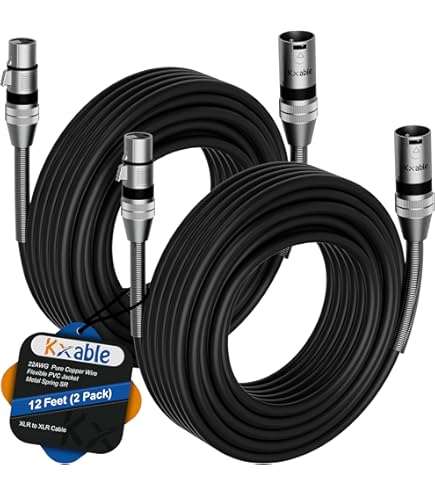 Amazon.com: Kxable XLR Microphone Cable 1 FT, XLR Male to Female