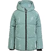 Calvin Klein girls Short Length Hooded Winter Puffer Jacket With Fleece Lining
