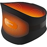 IKEEPFIT Portable Heating Pad for Back, Cordless Wearable Heat Belt with Massager for Lower Back Pain Relief, Battery Powered 8000 mAh Rechargeable, MAXwarm® 3.0, Gift for Women Men 90-310 lbs