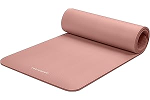 Retrospec Solana Yoga Mat 1/2" Thick w/Nylon Strap for Men & Women - Non Slip Excercise Mat for Yoga, Pilates, Stretching, Fl