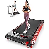 Walking Pad with Incline,XBD Under Desk Treadmill for Home Small Office,2.5HP Low Noise Portable Treadmill with 330 Lbs Capacity,Remote Control and LED Display