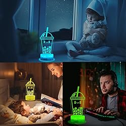 POSSHE Boba Lamp, Boba Gifts, Boba 3D Night Light