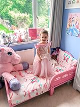 Bloomsbury Mill Kids Cot Bed Duvet Cover Set Unicorn Princess Rainbow 120x150 view 7