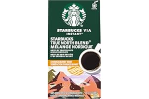 Starbucks Via Instant True North Blend Blonde Roast Coffee, 8 Count