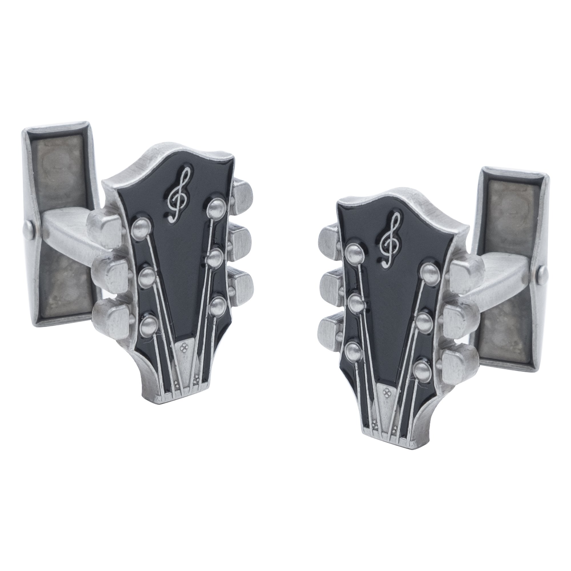 Funky Cufflinks~com Guitar HeadStock Cufflinks with 3D Pegs and Gift Box