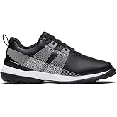 SQAIRZ Velo LT-X Men's Waterproof Spiked Golf Shoes | Waterproof golf shoes with spikes, patented wide toe box, 6 replaceable Softspikes plus traction lugs, cushioned, stable