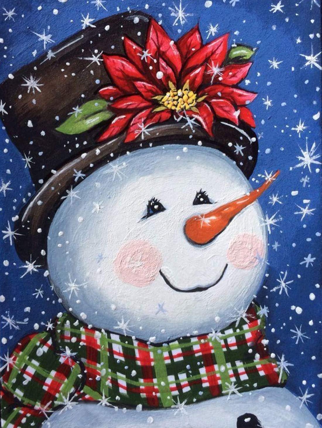 SUNKOO DIY Snowman Diamond Painting Kits for Adults, Full
