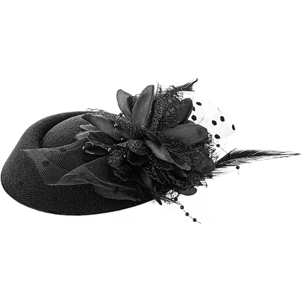 ELLYDOOR Wool Fascinator Pillbox Hat Winter British Wool  display picture 3