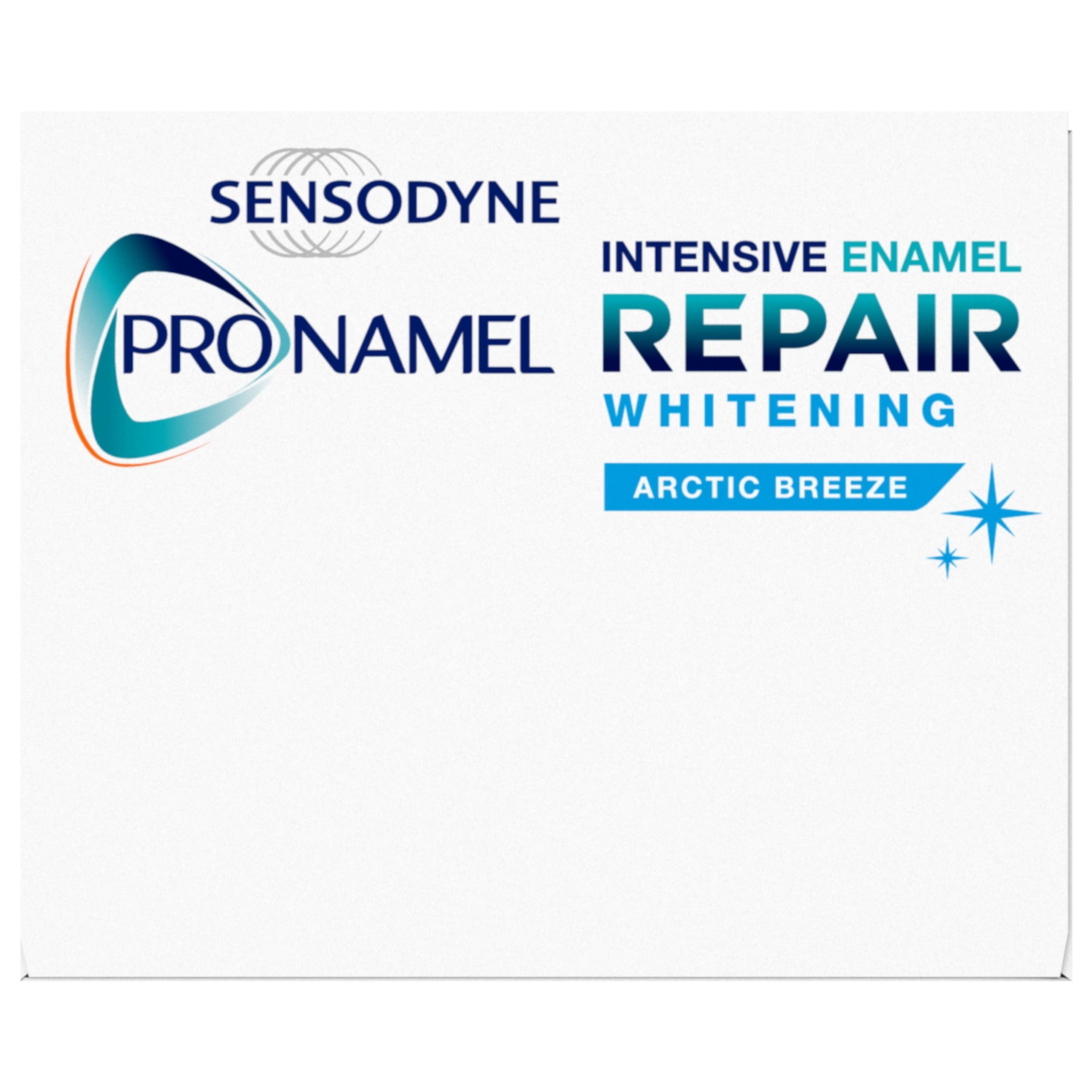 Sensodyne Pronamel Intensive Enamel Repair Toothpaste for Sensitive Teeth and Cavity Protection, Whitening Toothpaste to Strengthen Enamel, Arctic Breeze - 3.4 Ounces x 4