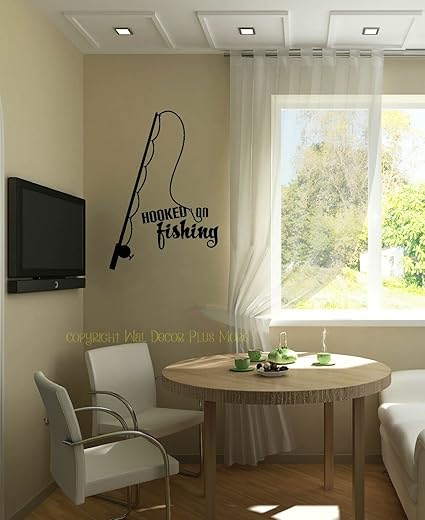 Wall Decor Plus More Wdpm3504 Hooked On Fishing With Pole Wall