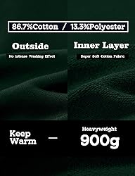 FAIABLE Mens Super Soft Oversized Hoodie Pullover