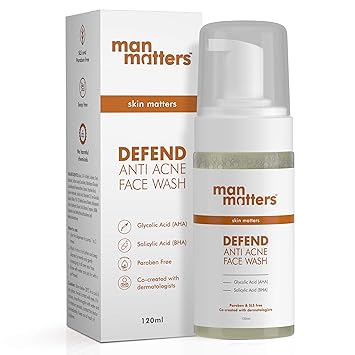 salicylic acid with glycolic acid foaming face wash