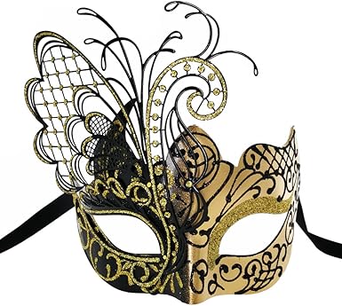 Amazon Com Ccufo Flying Butterfly Gold Black Face With