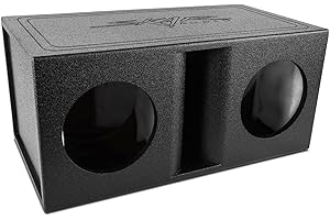 Skar Audio AR2X8V Dual 8" Universal Fit Armor Coated Ported Subwoofer Box with Kerf Port