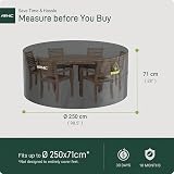 AWNIC Garden Furniture Cover 420D Waterproof Round Ø250x71cm view 2
