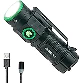 LiteZall Kodiak KUB Rechargeable Compact Flashlight &ndash; 1000 Lumens EDC Pocket Light with Magnetic Base, Hat Clip &amp; Safety Lockout