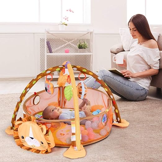 Costway Tapis Deveil Bebe Tapis De Jeu Pour Enfants Avec Des Jouets 96x66x52cm Eveil Et Jouets Bebe Puericulture Genesis Gs Com