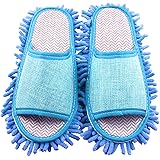 Aeromdale Vloer Mop Slippers - 1 PAIR (2 stuks) Stof Mop Slipper - Luie Huis Vloer Polijsten Schoonmaken Gemakkelijk Voet Sock Schoen Cover