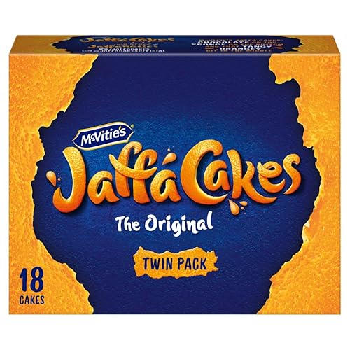 McVitie's Jaffa Cakes Original Chocolate Biscuits Twin Pack 18 Cakes, 198g