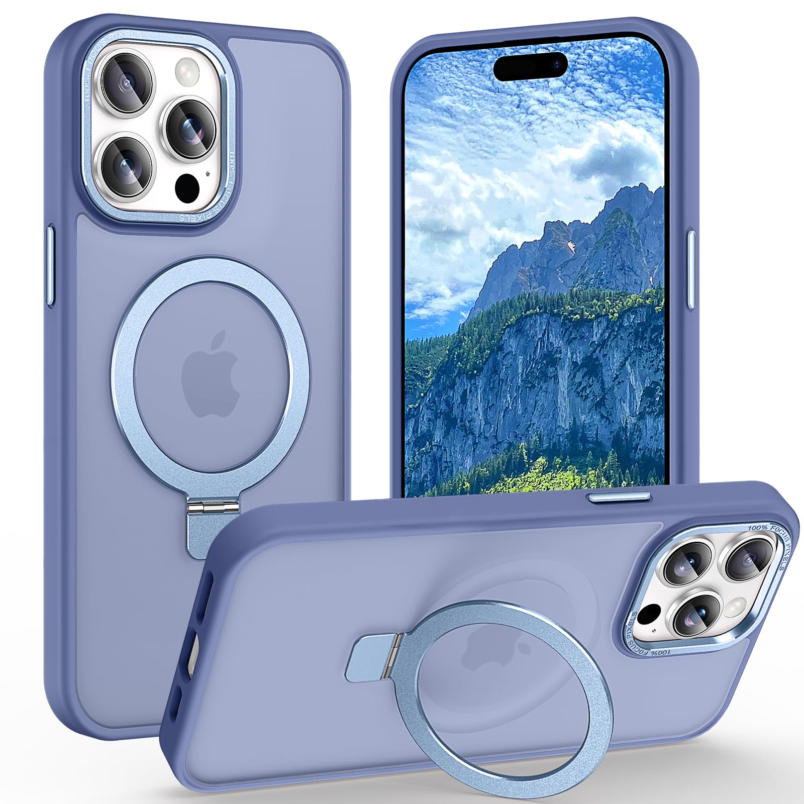 Photo 1 of Lufanbis Magnetic for iPhone 14 Pro Case with Ring Stand, [10 FT Drop Protection] 