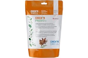 Poultry Prebiotics- Chick'n Prebio+ with Vitamins for Backyard Chickens and All poultry-300 g Makes 150 liters. Made in Canad