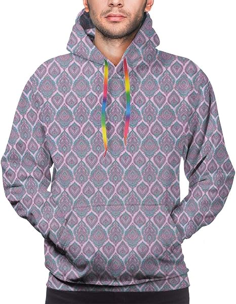 GULTMEE Sudadera con Capucha para Hombre, diseño Floral de ...