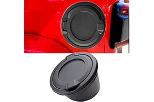 STANVEE Fuel Filler Door Exterior Accessories Gas Tank Cap Cover, Compatible with Gas Cap Cover No Locking Fuel Tank Door for 2018-2022 Jeep Wrangler （Unlimited） JL JLU 2 Door，4 Door (JL-002)