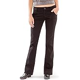 Unionbay Juniors Heather Slash Pocket Uniform Long Bootcut Pant, DP Navy, 0