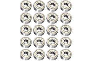 DREAM ON OUR PRODUCTS, INC. 606ZZ Deep Groove Ball Bearing Double Shield 606-2Z 80016, 6mm x 17mm x 6mm High Carbon Steel Z1 Bearings (Pack of 20)