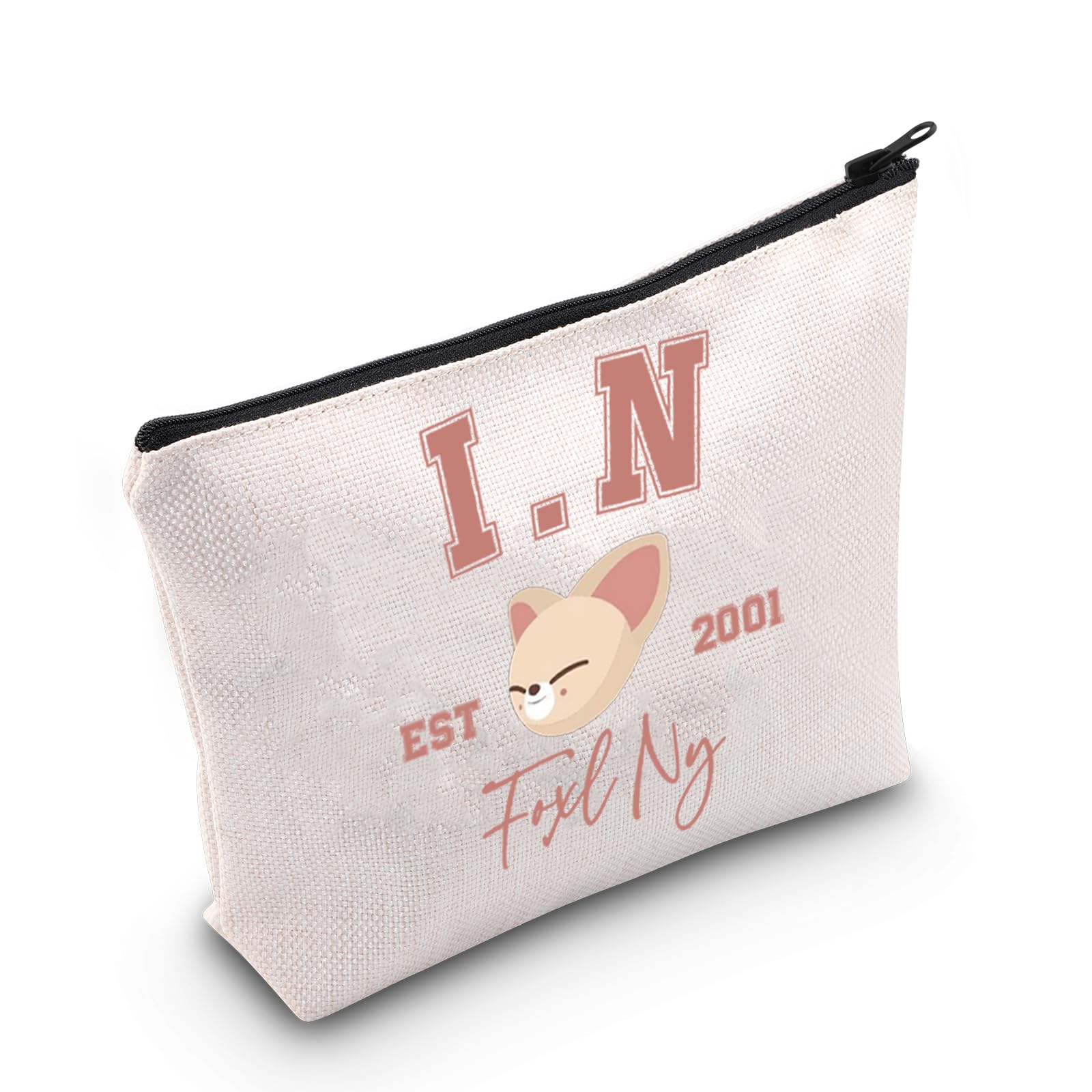 Korean Pop Gift K-Pop Group Merch Kpop Boys Group Est 2001 Foxl.Ny Makeup Bag K-Pop Music Lover Gift (Foxl.Ny Bag EU)