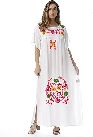 embroidered maxi