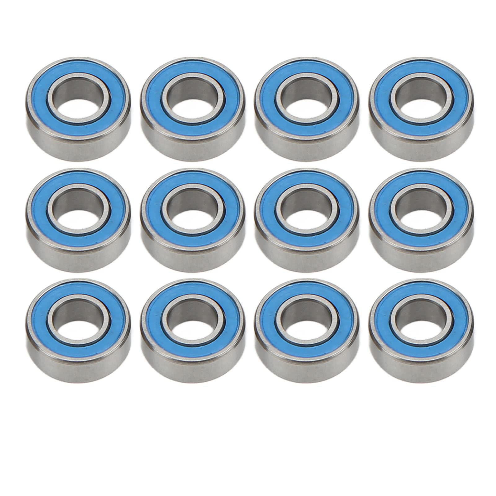 RC Car Wheel Hub Sealed Bearing, 12pcs Rubber Sealed Bearing Kit for Stadium Blitzer RC Car Wheel Hub Sealed Bearing