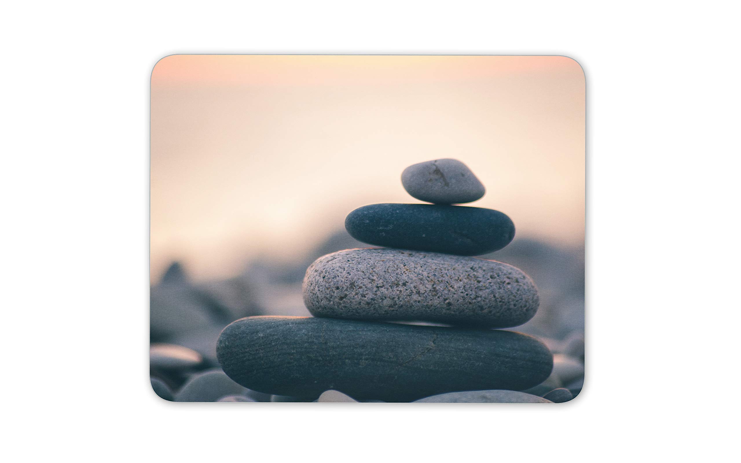 Destination Vinyl Ltd Zen Stones Mouse Mat Pad - Relaxation Pebbles Beach Calm Mum Gran Auntie #16982
