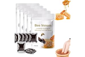 WHYCALON Bee Venom Lymphatic Drainage & Slimming Foot Soak Beads, Venom Foot Soak, Bee Venom Lymphatic Drainage Foot Soak Beads, Relief Relax Foot at Home (35PCS)