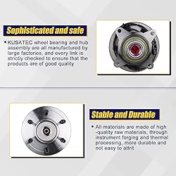 KUSATEC 515043 2PCS Front Wheel Bearing and Hub