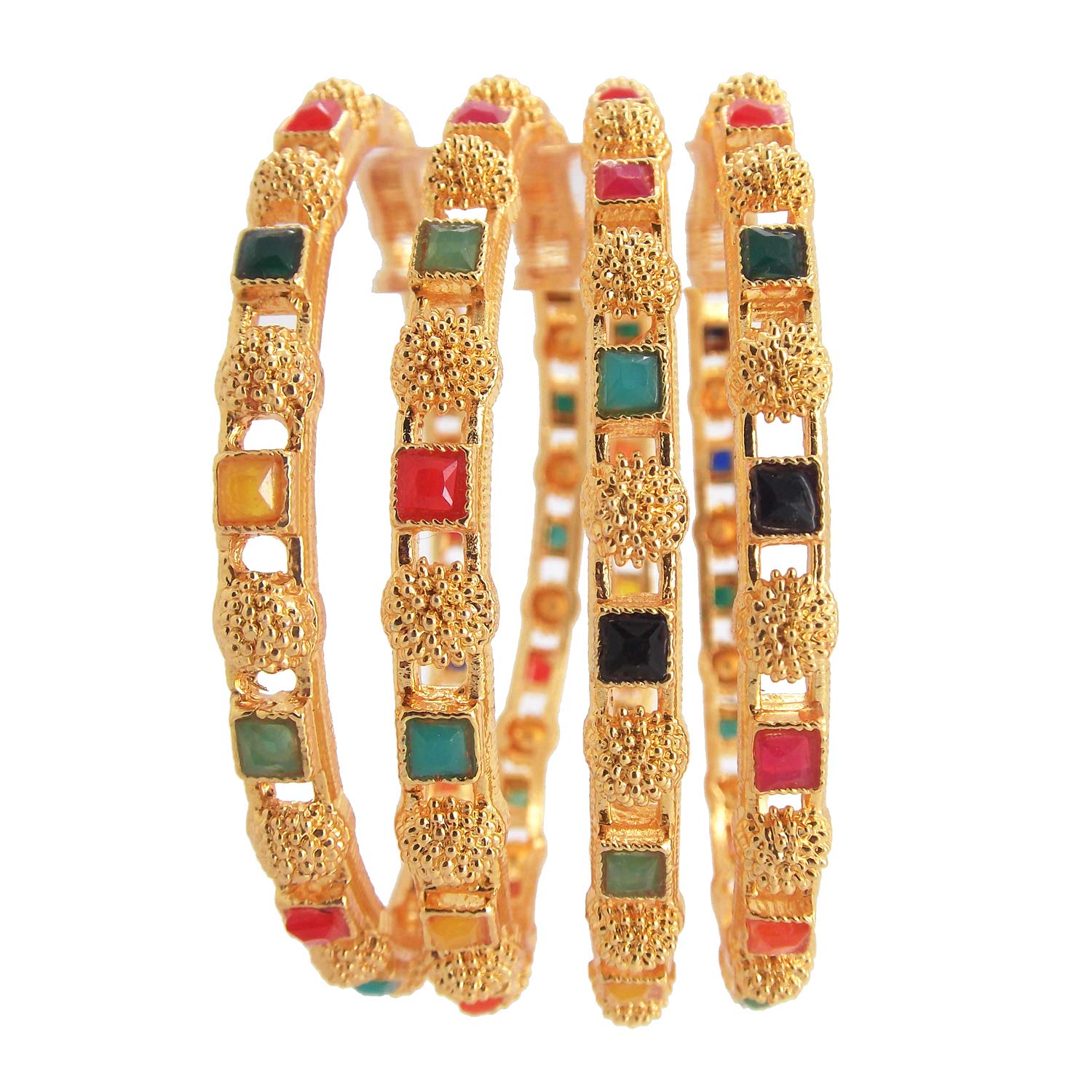 9blings Copper Collection Gold Plated Bangles Kada