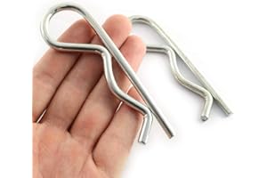 LQ Industrial 2 PCS Stainless Steel R Clips Spring Retaining Wire Hair Pins Lynch Cotter M5x100