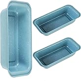 Proigtz 3-Piece Nonstick Loaf Pan, 9x5 Inch Carbon Steel Bread Pans for Baking Homemade Cakes & Sourdough, 450°F Oven Safe Professional Bakeware for Easy Release & Cleaning